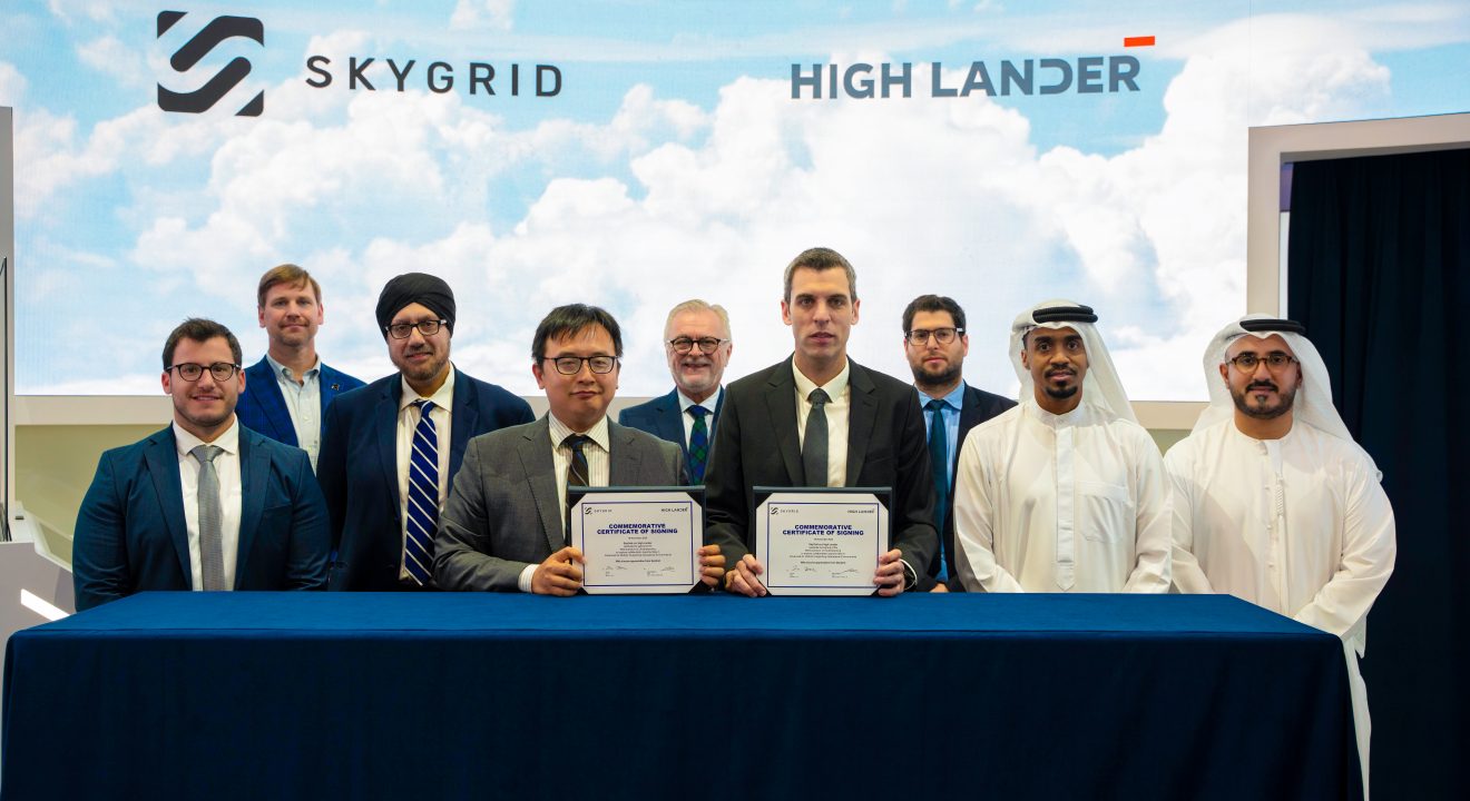 SkyGrid and High Lander Sign MOU